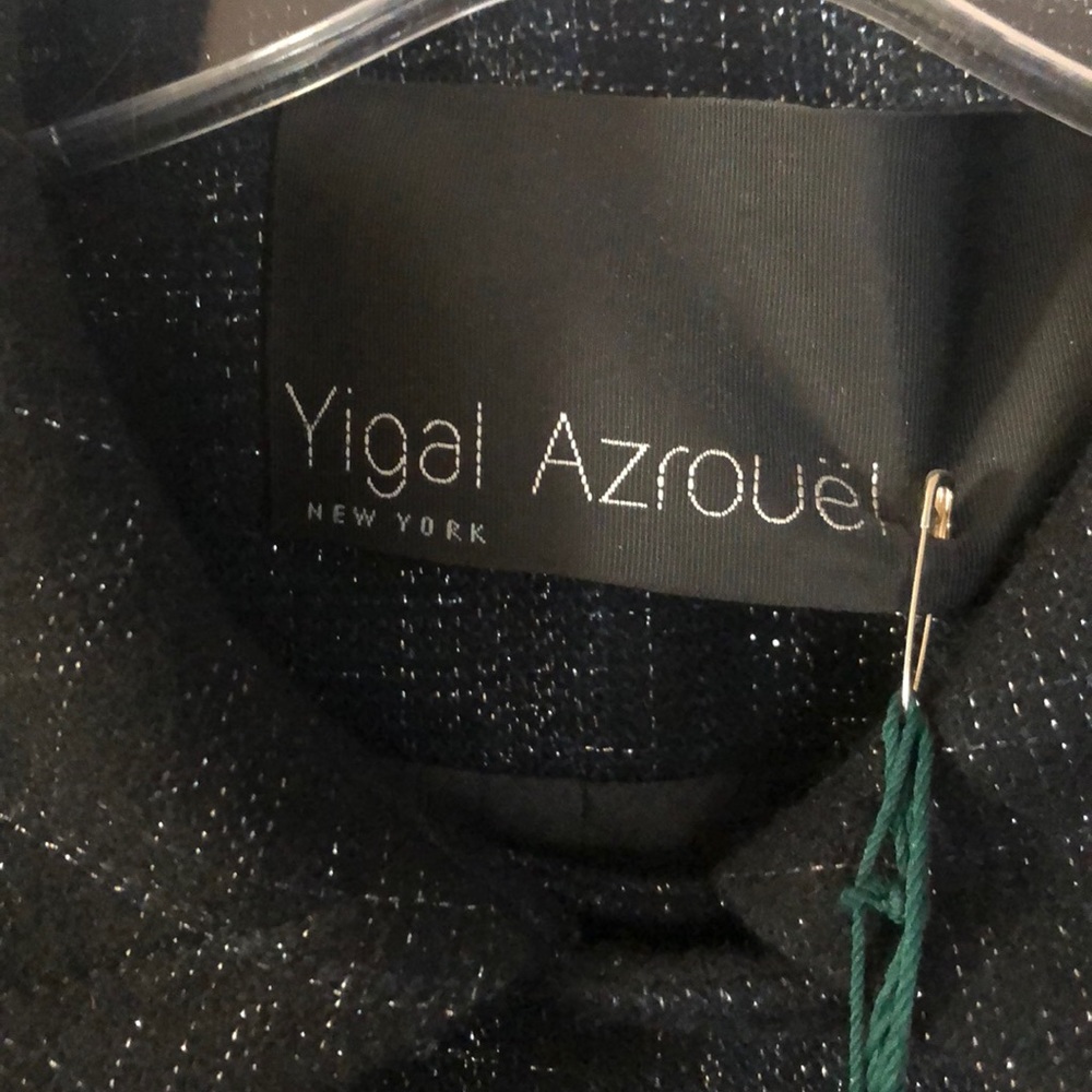 YIGAL AZROUEL BLACK SILVER DRESS JACKET SET-2 - Picture 4 of 8
